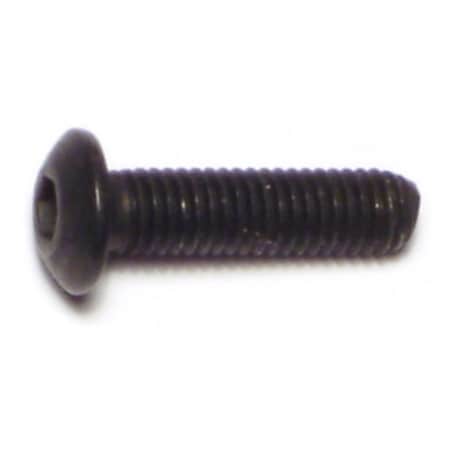 Midwest Fastener #10-32 Socket Head Cap Screw, Button-Head, Plain Steel, 3/4 in Length, 20 PK 67552